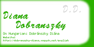 diana dobranszky business card